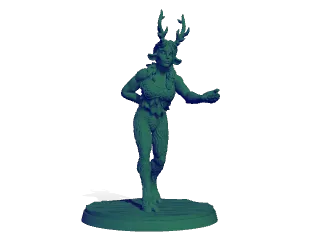Satyr female DnD character