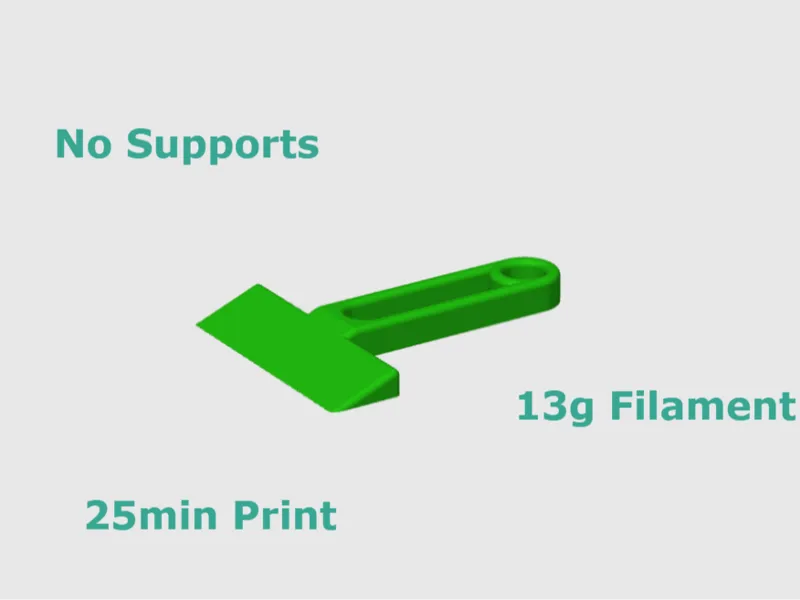 XL Ultimate Bed Scraper - 25min print - 10g 