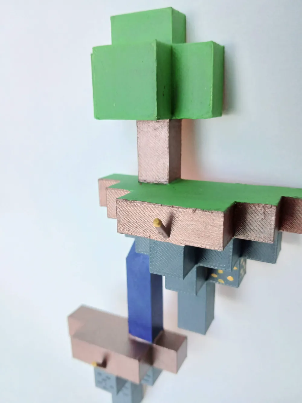 Minecraft Floating Islands Wall Art / Key Holder by Horia Miscalencu ...