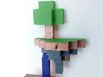 Minecraft Floating Islands Wall Art / Key Holder
