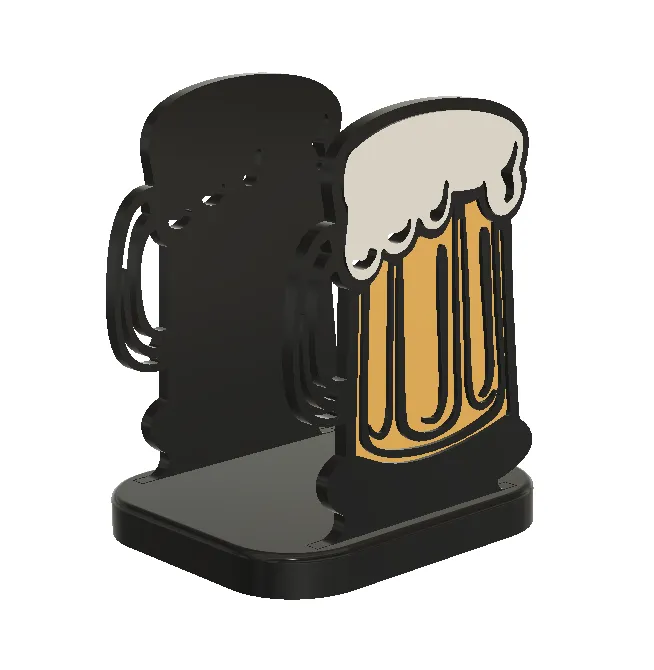 Beer-shaped napkin holder
