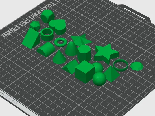 Every basic shape in Tinkercad