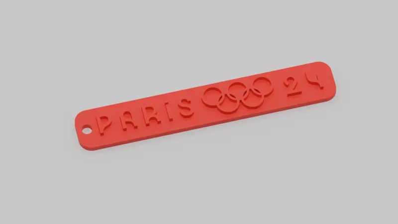 Paris 2024 Olympics keychain