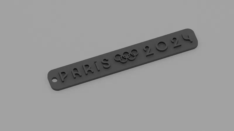 Paris 2024 Olympics keychain