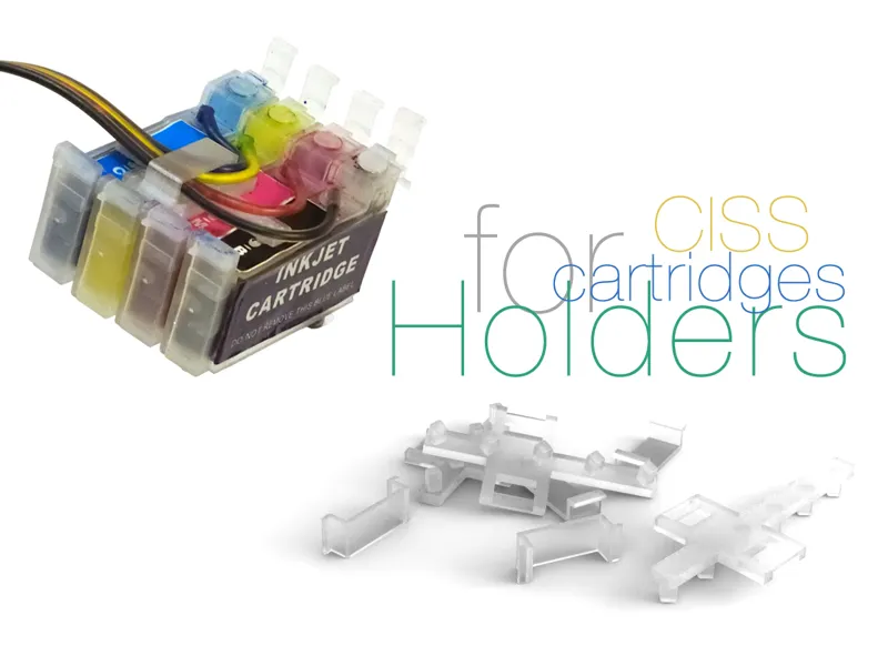 Holders for cartridges CISS and ink cable CISS