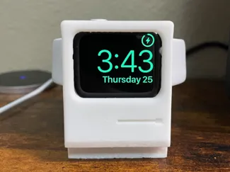 Macintosh style Apple Watch Charge Stand