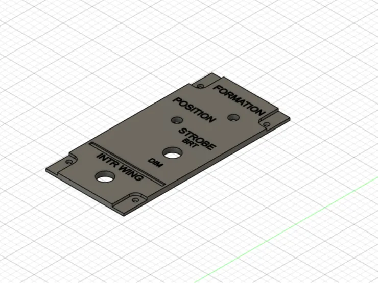 F/A 18C Lighting Panel