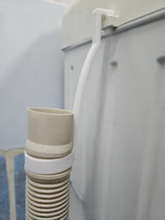 Washing machine drain hook
