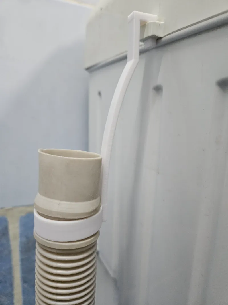 Washing machine drain hook