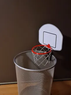 Basketball for a Trash Can