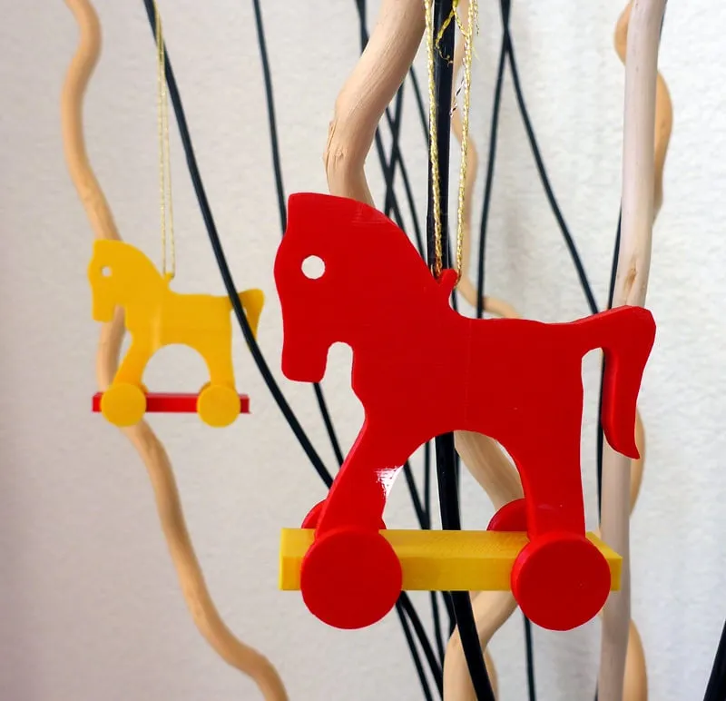 Toy horse tree ornament