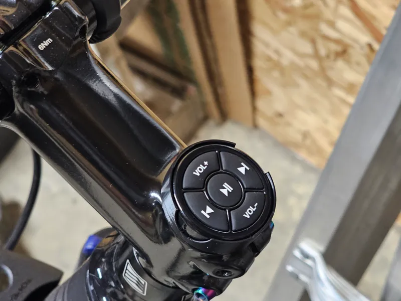 Bike stem bluetooth remote mount