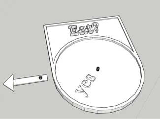 Fridge magnet: Eat? Yes