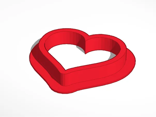 Heart Shaped Cookie Cutter 3D Model