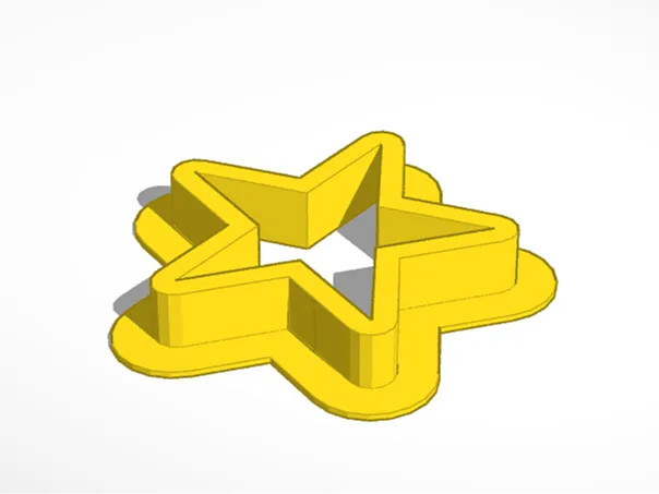 Star Shaped Cookie Cutter 3D Model