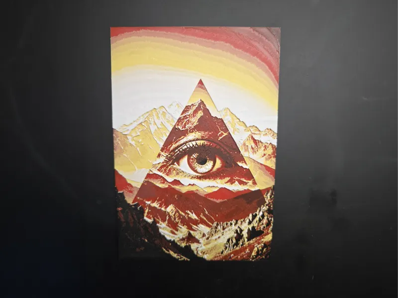 Bookmark - Mountain geometric eye HUEFORGE