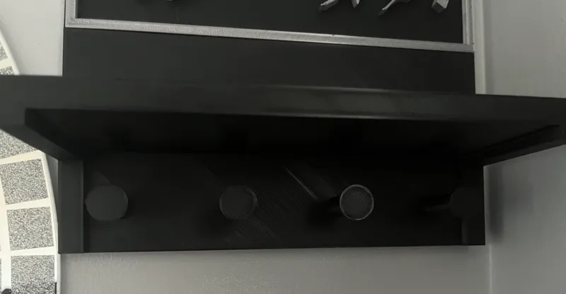 key hanger with shelf