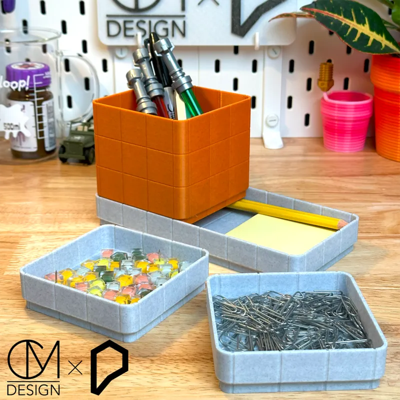 Stackable Tile Desk Organizer