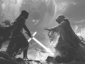 Hueforge Starwars fight