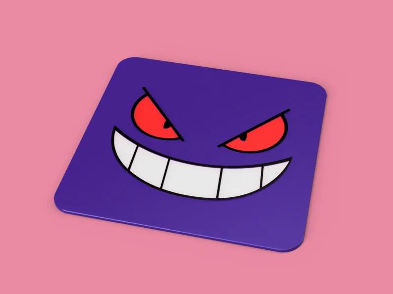 Gengar Coaster 10x10cm