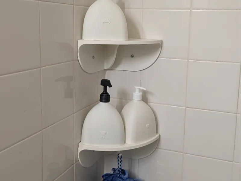Easy to print corner shelf
