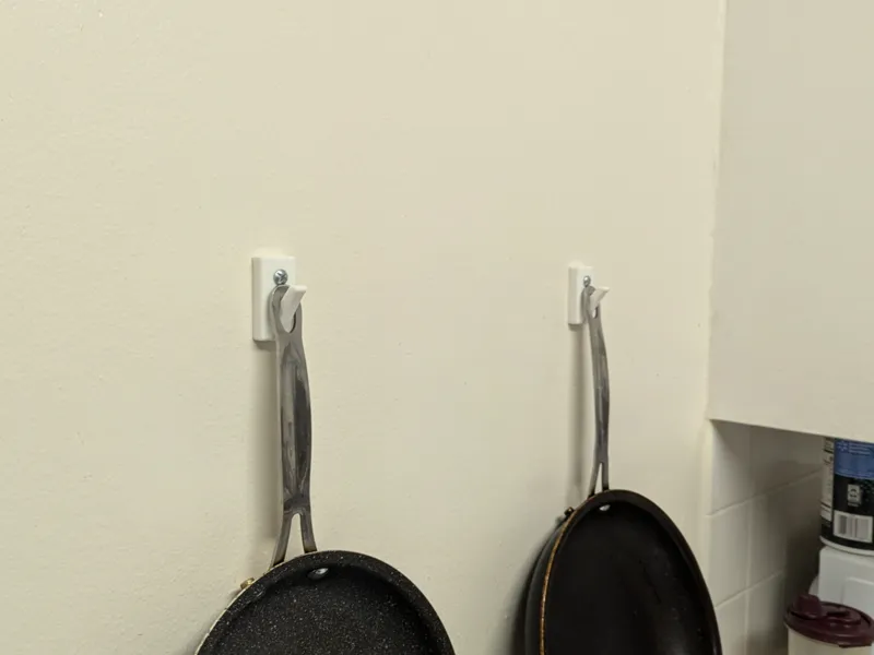 Minimalist Wall Hook (very sturdy). 
