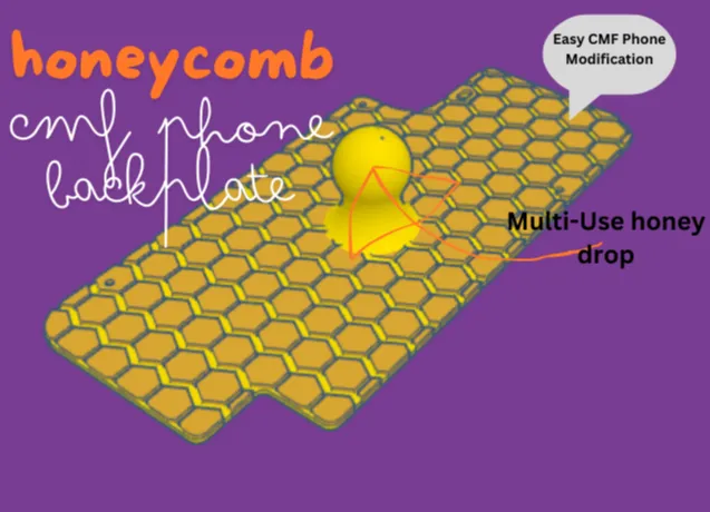 Honeycomb Pattern CMF Phone Backplate