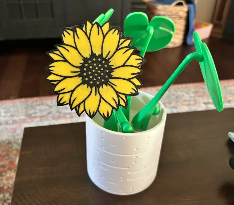 Magnetic Sunflower Coaster