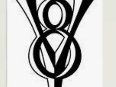 V8 emblem