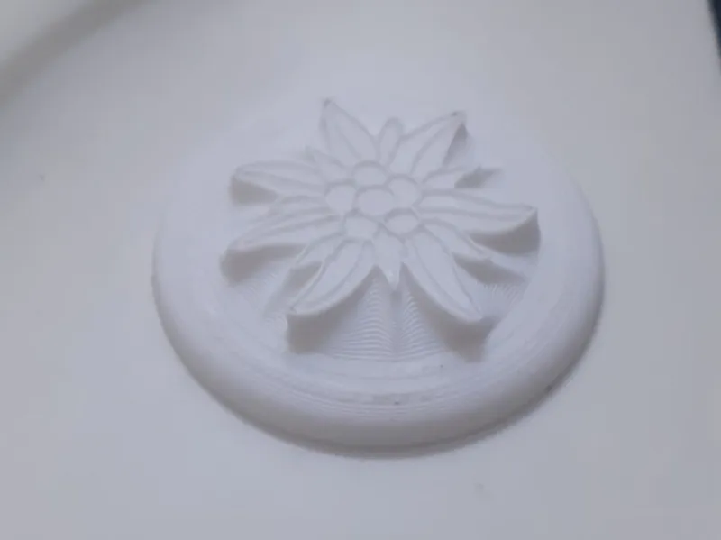 Edelweiss flower stamp