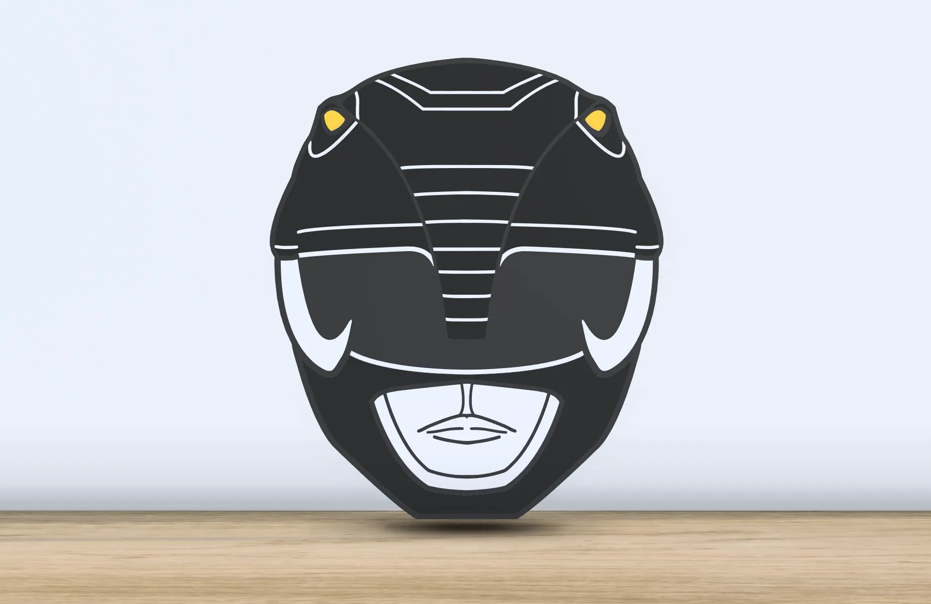 Power Rangers Printmaking Black Ranger - Layered - Wall Art - Power Rangers - Free 3D Print Model ...