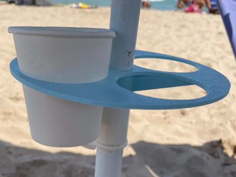 soporte vasos para sombrilla