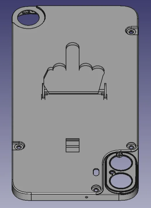 Pop Up Middle Finger CMF Phone 1 Case