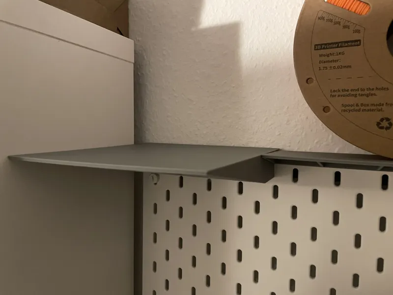 Bigger version of IKEA SKADIS top mounting shelf