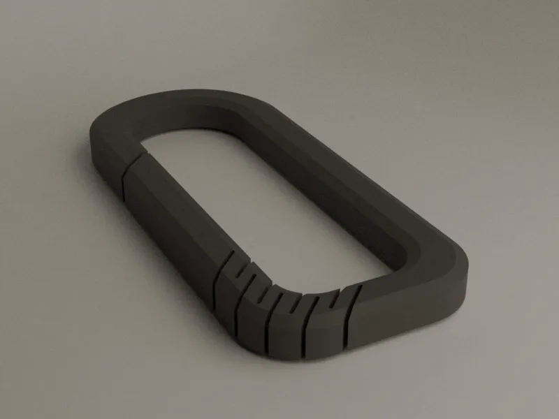 compliant print-in-place Carabiner