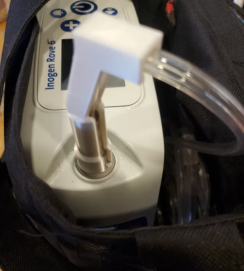 Schlauchhalter für mobiles Sauerstoffgerät