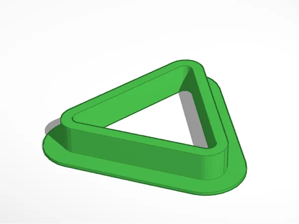 Triangle Shaped Cookie Cutter 3D Model