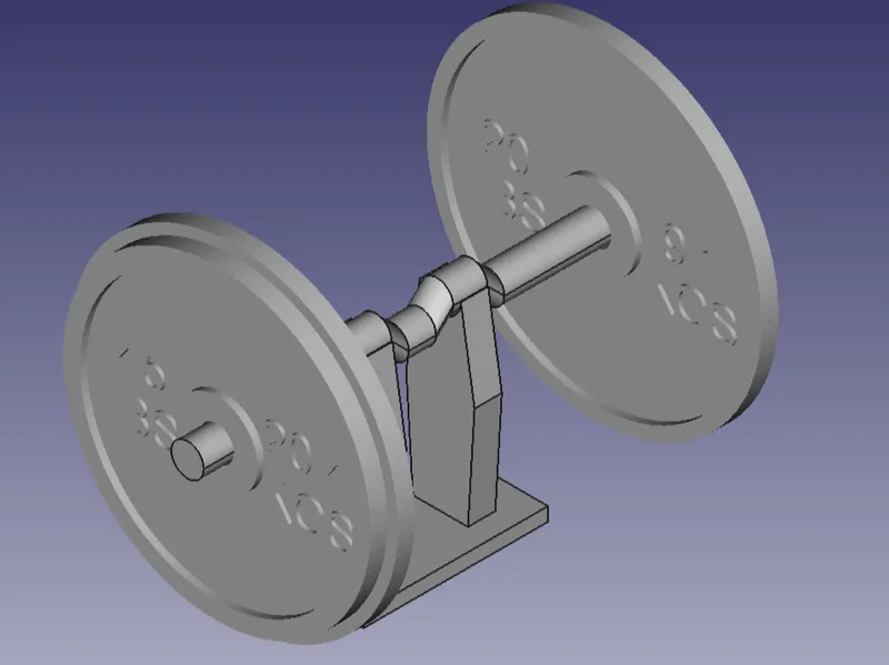 Barbell Coaster with Holder