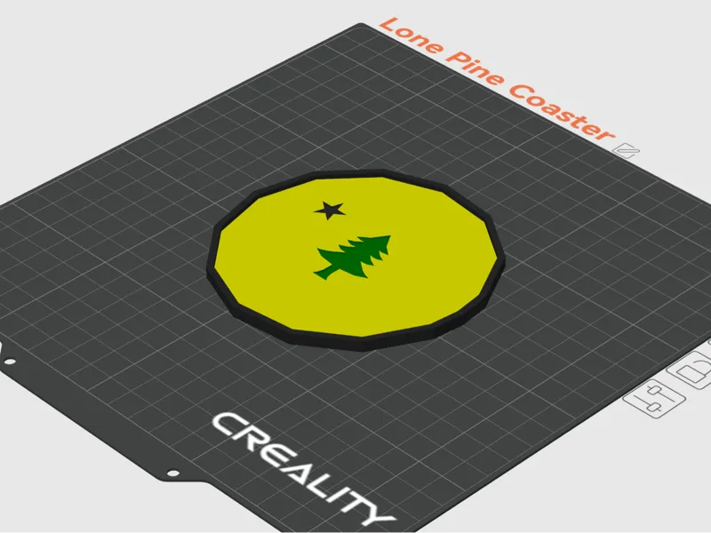 Old Maine State Flag Coaster