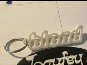 Blonde keychain