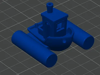 Mini floatable benchy