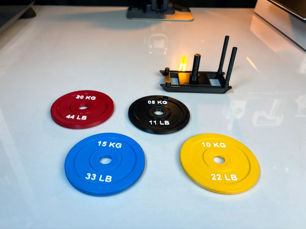 Power Sled Rack: Weight Plate coaster (Gym-Theme) by 3DELWORLD - MakerWorld