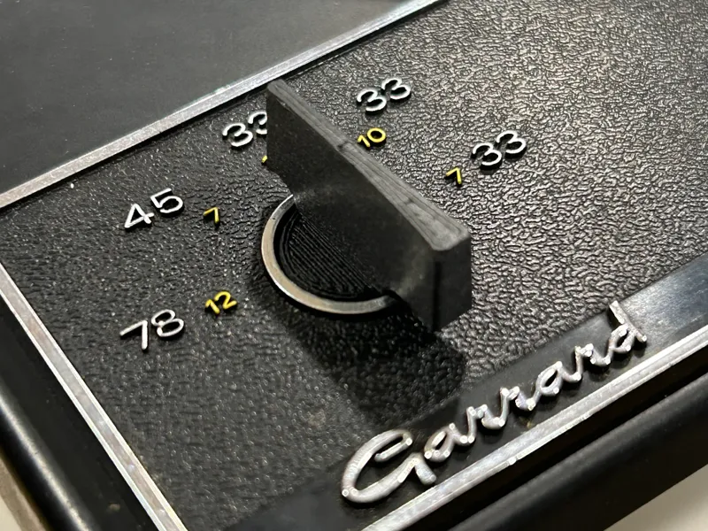 Garrard Turntable Speed Selector Knob