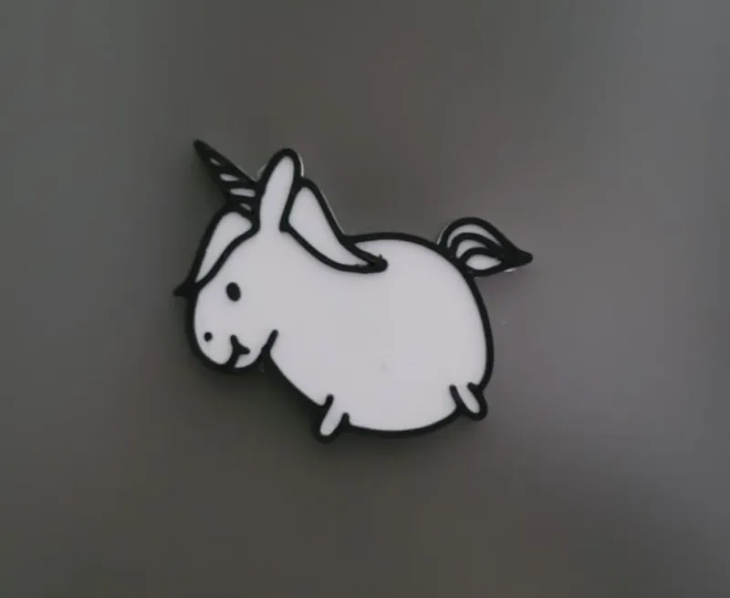 Fat unicorn Fridge Magnet