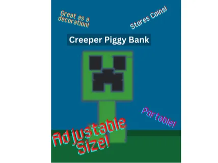 Creeper Piggy Bank