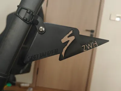 Lightning Bicycle Hollowed-out Name Tail Plate
