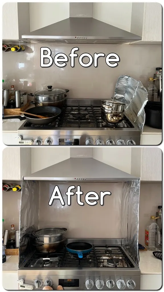 Stove Top Oil Splash Guard Brackets