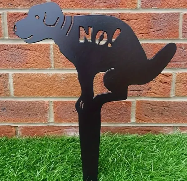 Pancarte "Interdit aux crottes de chien"