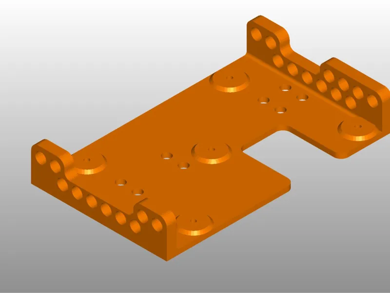 X1C rear-side PTFE routing block