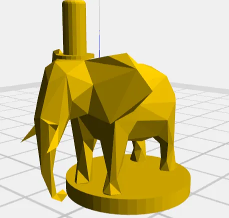 POLY ELEPHANT WITH LONG HAT